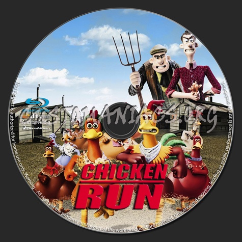 Chicken Run blu-ray label