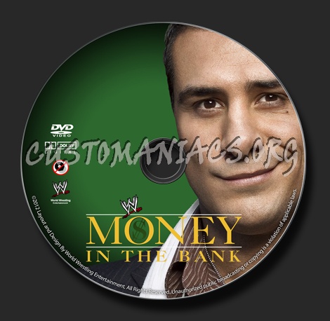 WWE Money in the Bank 2012 dvd label