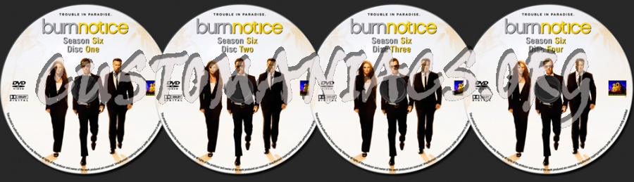 Burn Notice Season 6 dvd label