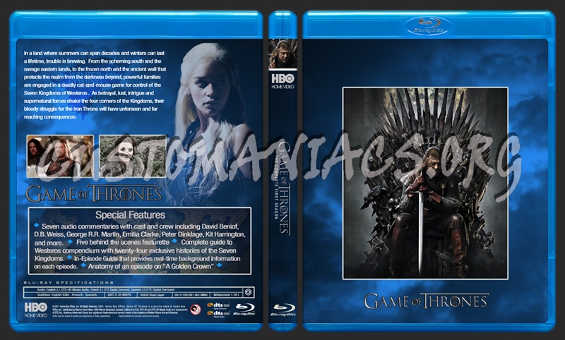 Game of Thrones Season 1 blu-ray cover