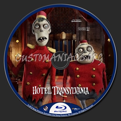 Hotel Transylvania blu-ray label