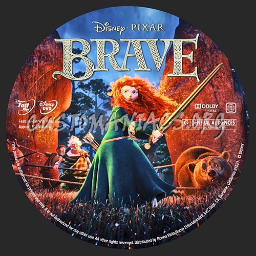 Brave dvd label