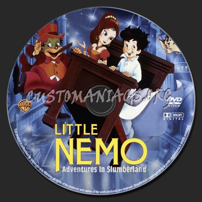 Little Nemo: Adventures in Slumberland dvd label