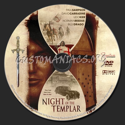 Night of the Templar dvd label