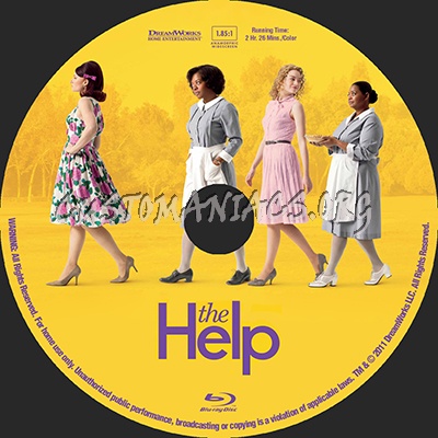 The Help blu-ray label