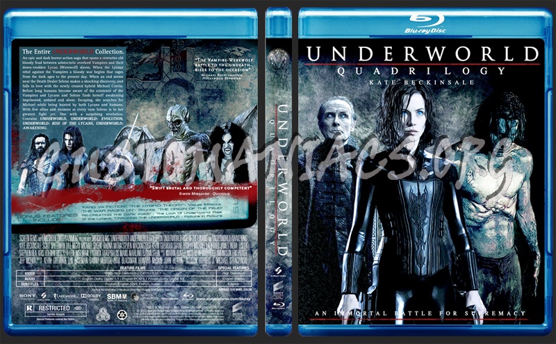 Underworld Quadrilogy blu-ray cover