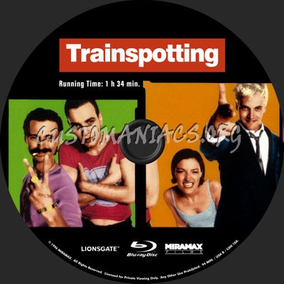 Trainspotting blu-ray label