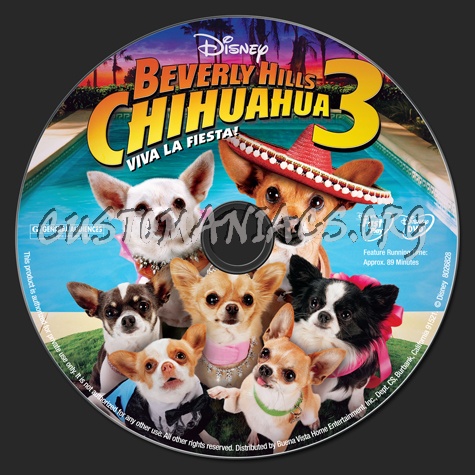 Beverly Hills Chihuahua 3 Viva La Fiesta! dvd label