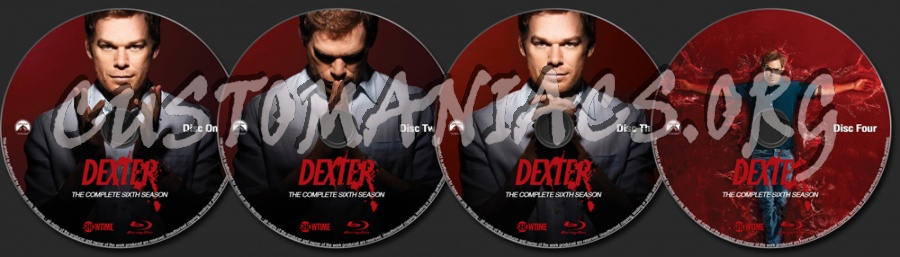 Dexter Season 6 blu-ray label