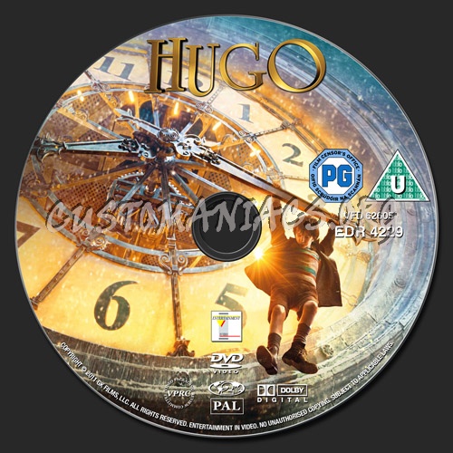 Hugo dvd label