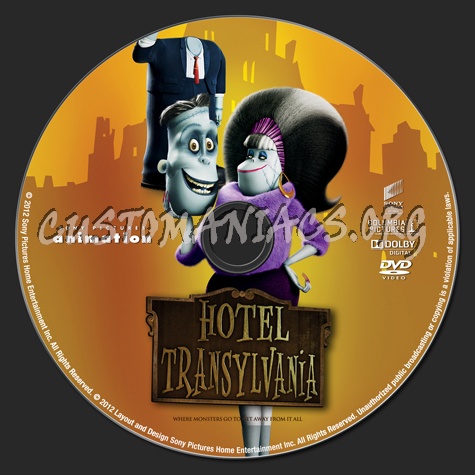 Hotel Transylvania dvd label