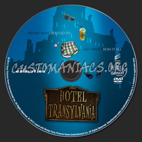 Hotel Transylvania dvd label