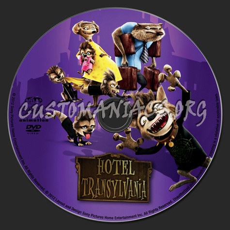 Hotel Transylvania dvd label