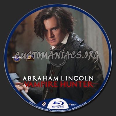 Abraham Lincoln Vampire Hunter blu-ray label