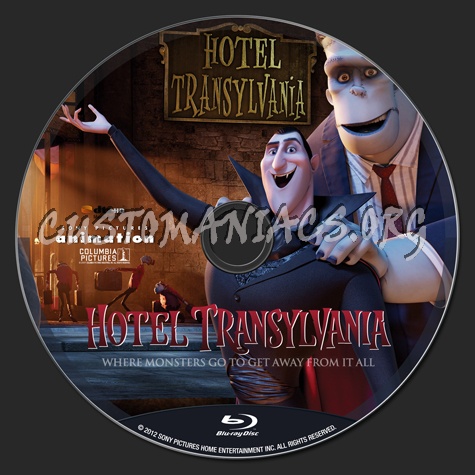 Hotel Transylvania blu-ray label