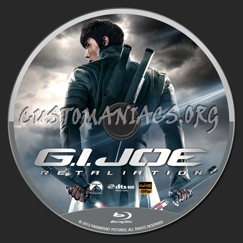 G.I. JOE Retaliation blu-ray label