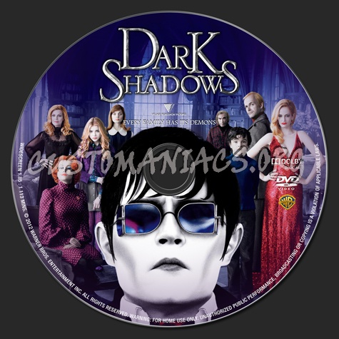 Dark Shadows dvd label