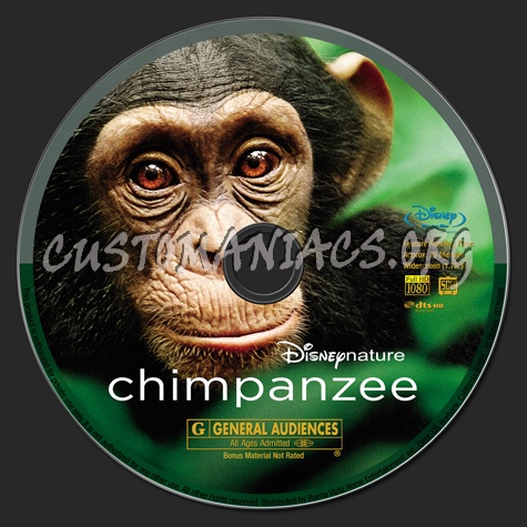 Chimpanzee blu-ray label