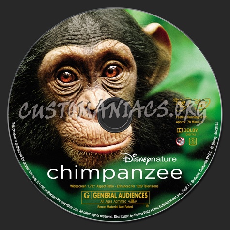 Chimpanzee dvd label