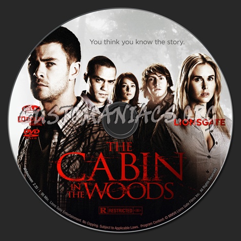 The Cabin in the Woods dvd label