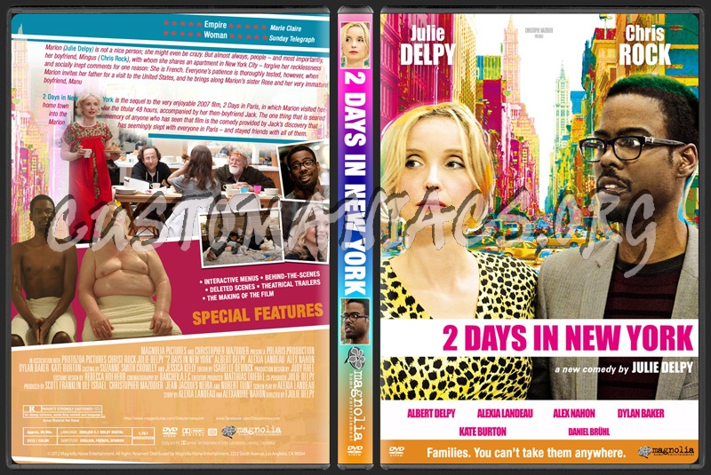 2 Days In New York dvd cover