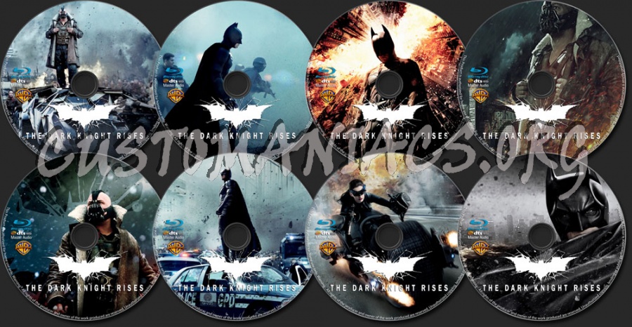 The Dark Knight Rises blu-ray label