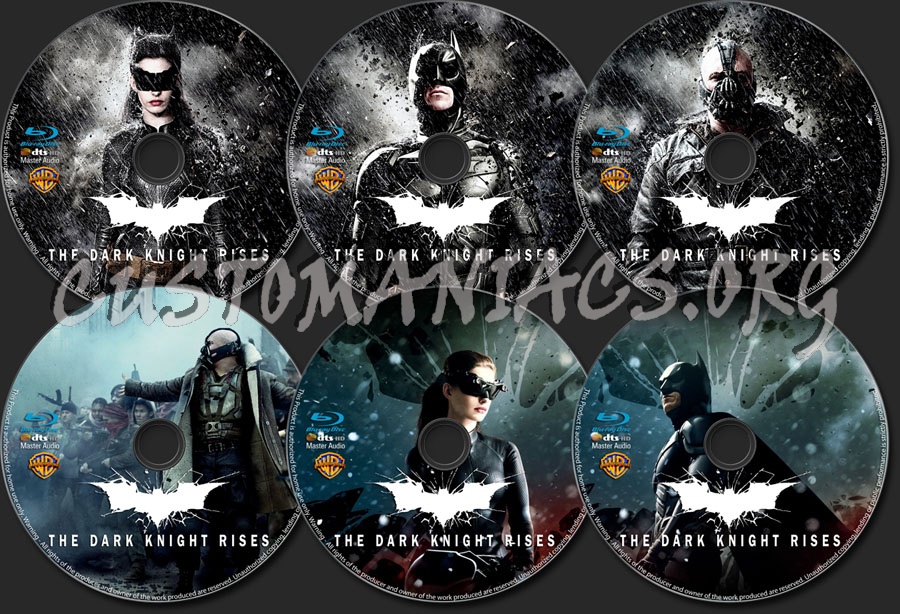 The Dark Knight Rises blu-ray label