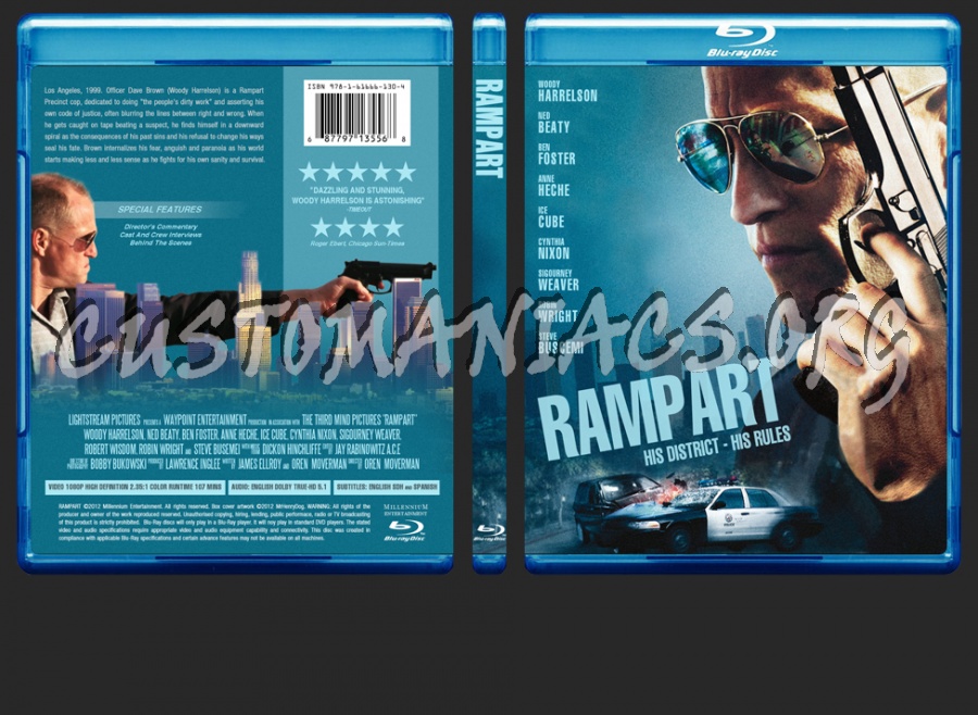 Rampart blu-ray cover