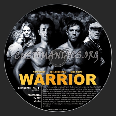 Warrior blu-ray label