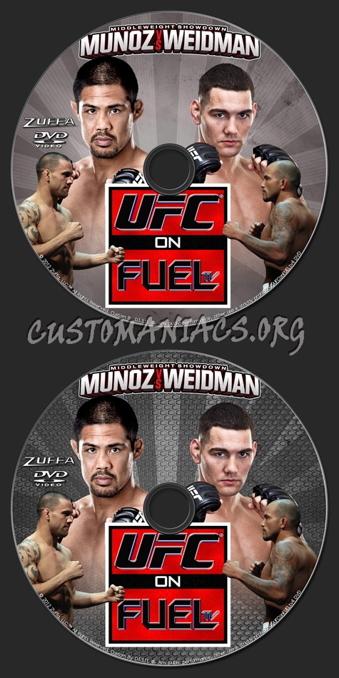 UFC on FUELtv 4 Munoz vs Weidman dvd label