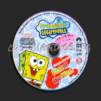 SpongeBob SquarePants Pest Of The West dvd label