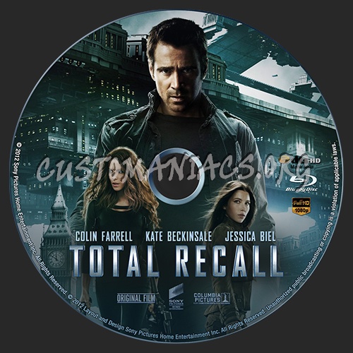 Total Recall (2012) blu-ray label