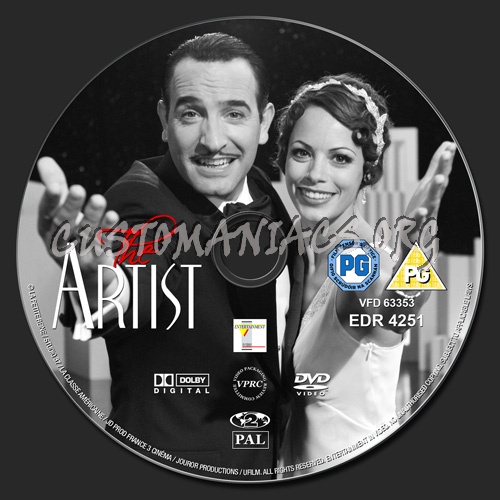 The Artist dvd label