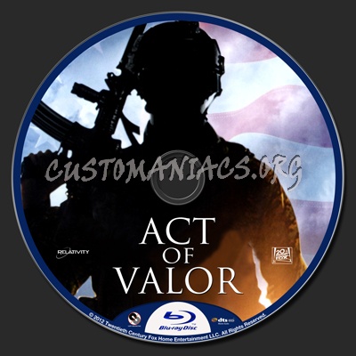 Act of Valor blu-ray label