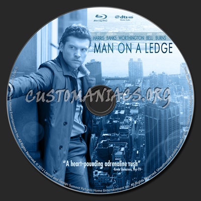 Man On the Ledge blu-ray label