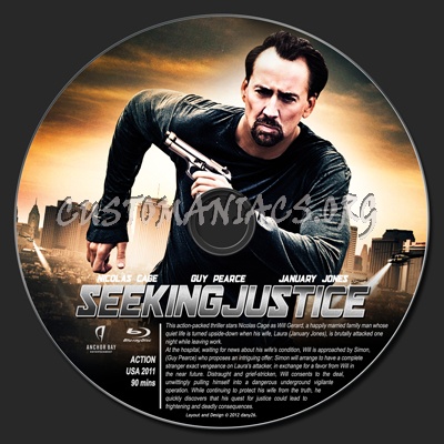 Seeking Justice blu-ray label