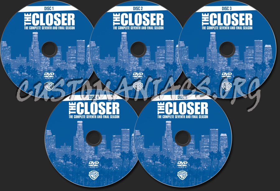 The Closer Season 7 dvd label