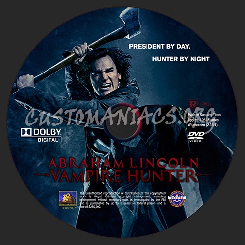 Abraham Lincoln: Vampire Hunter dvd label