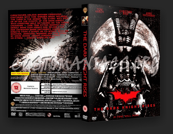 The Dark Knight Rises dvd cover