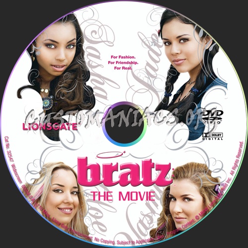 Bratz:the movie dvd label