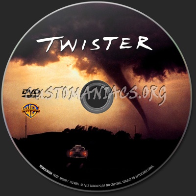 Twister dvd label