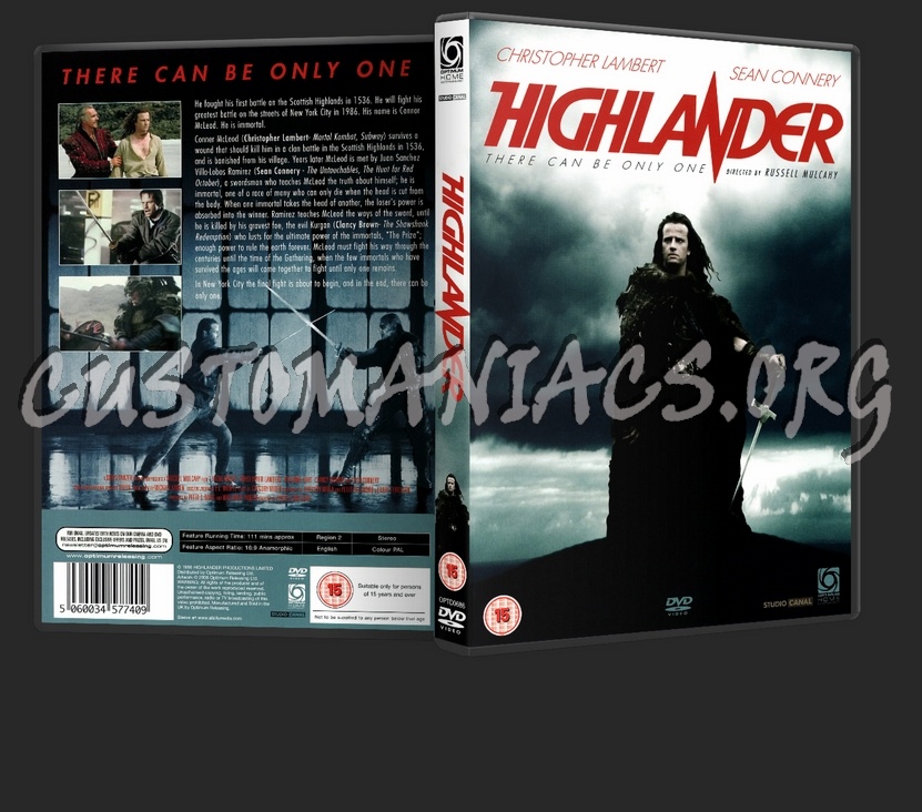 Highlander dvd cover