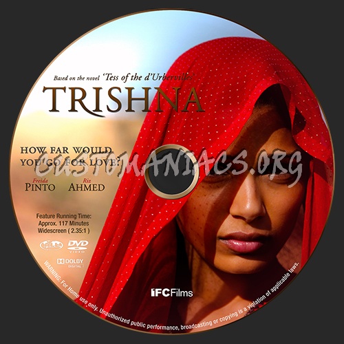 Trishna dvd label