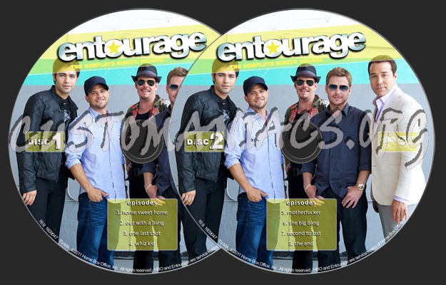 Entourage Season 8 dvd label