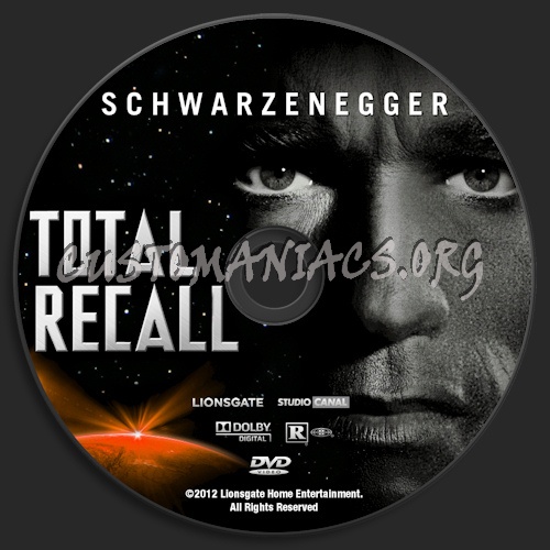 Total Recall dvd label