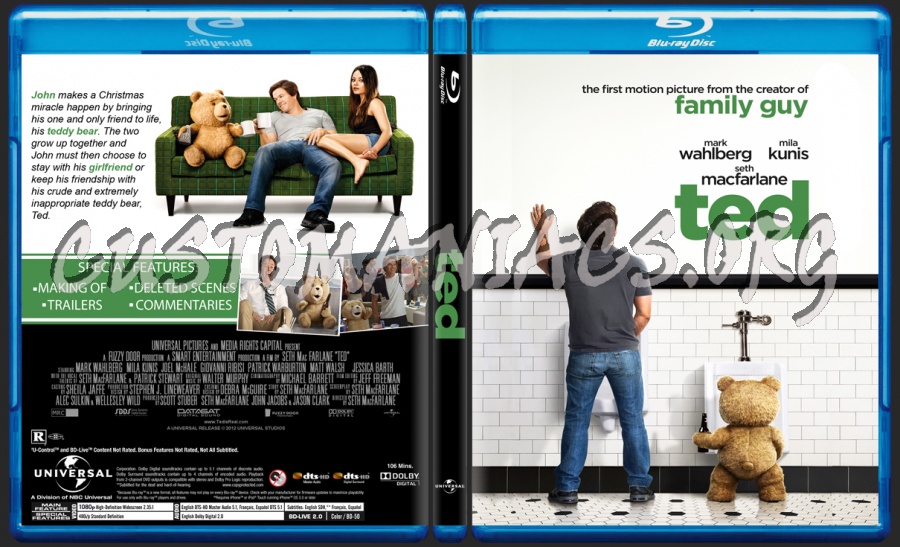 Ted blu-ray cover