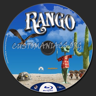 Rango blu-ray label