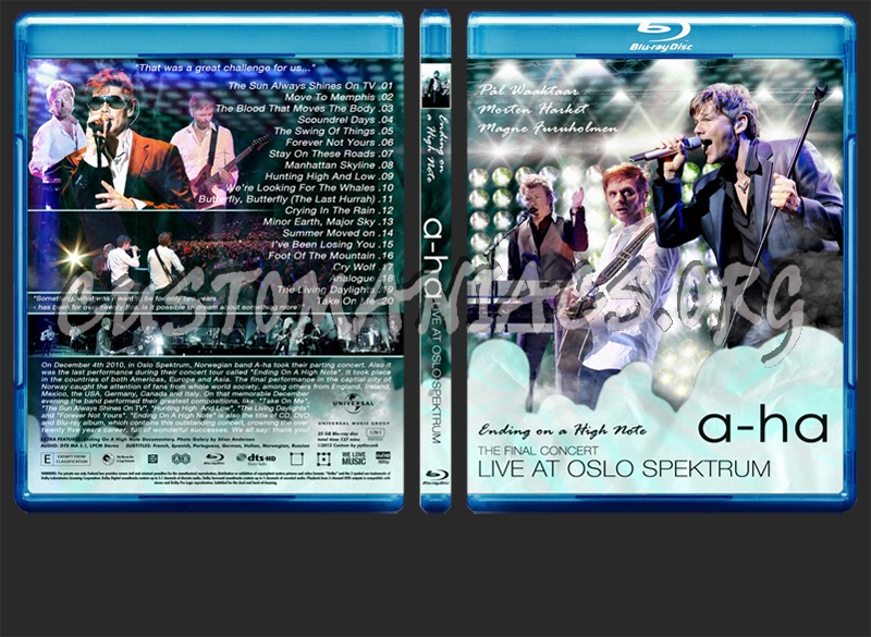 A-ha: Ending on a High Note blu-ray cover - DVD Covers & Labels by