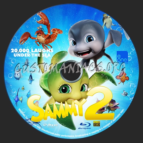 Sammy's Adventures 2 blu-ray label