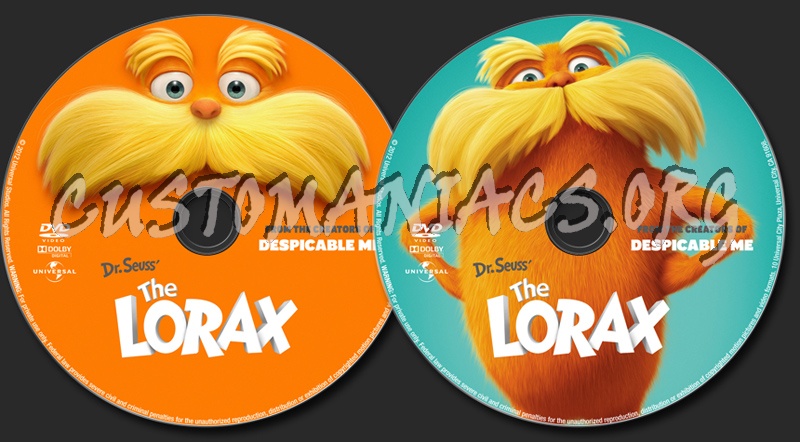 The Lorax dvd label